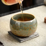 Ceramic Tea & Coffee Cups Set of 2 - Vintage Crystalline Glaze