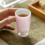 2.2oz Hand Painted Chinese Afternoon Tea Party Mugs Set of 2