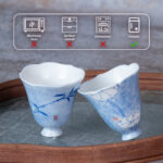 Spring Beauty Ceramic Tea Cups Small Coffee Cup Set of 2 - Image 4