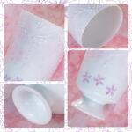 2.2oz Hand Painted Chinese Afternoon Tea Party Mugs Set of 2 - Image 3