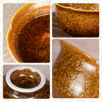 Vintage Crystalline Glaze Espresso Mugs Tall Flower-shaped Cup - Image 4