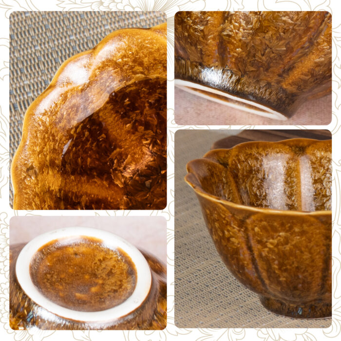 Flower-shaped Cup Ceramic Tea & Coffee Cups Set of 2 - Image 4