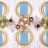 baby blue napkins disposable (3) KAMMAK 7KPSP508N dinner napkins shape and proportion detail image 3