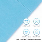 KAMMAK Light Blue Napkins Disposable with Pocket 100 Pack - Image 6