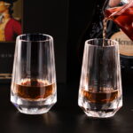 Crystal Whiskey Glasses Set of 2, Handcrafted Shot Glasses - Image 5