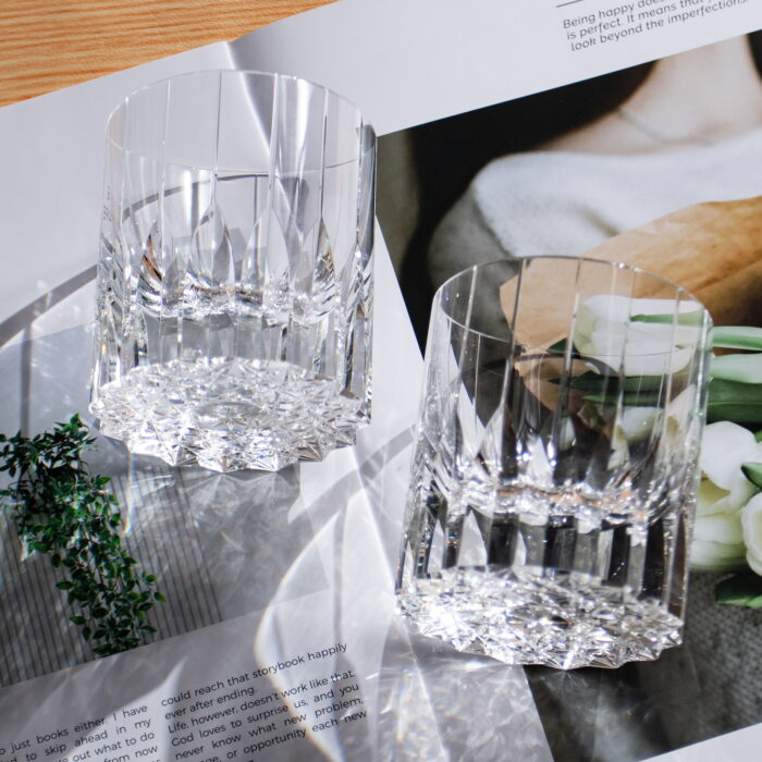 Crystal Whiskey Glasses Set of 2, 7.27oz Old Fashioned Glasses - Image 5