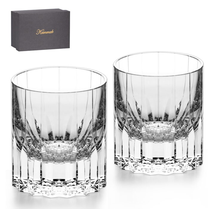 Crystal Whiskey Glasses Set of 2, 7.27oz Old Fashioned Glasses - Image 4