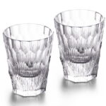 Crystal Whiskey Glasses Set of 2, Handcrafted 6.09oz Old