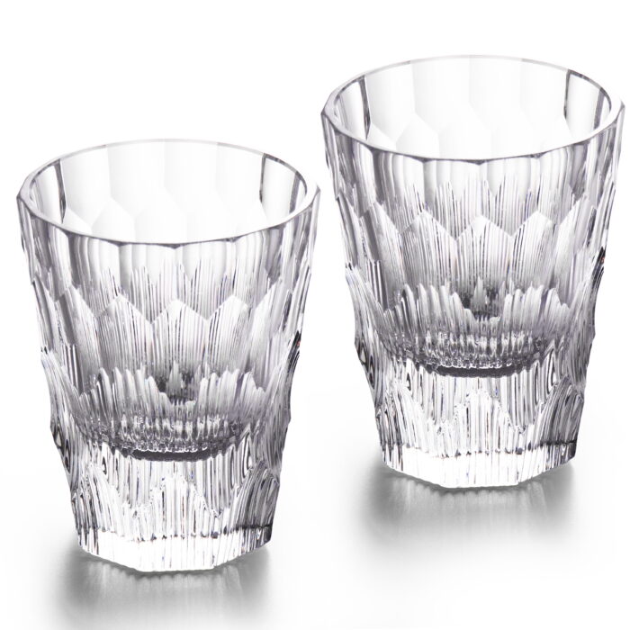 crystal whiskey glasses4 Crystal Whiskey Glasses Set of 2, Handcrafted 6.09oz Old - Image 1