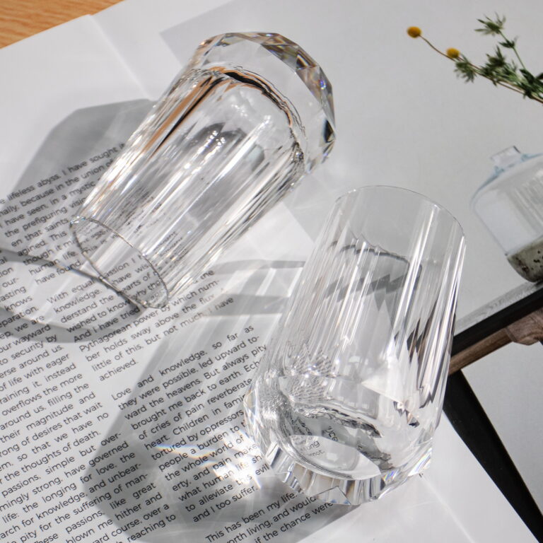 Crystal Whiskey Glasses Set of 2, Handcrafted Shot Glasses – detail view 3