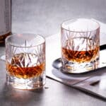 Crystal Whiskey Glasses Set of 2, Handcrafted 7.1oz Old - Image 3