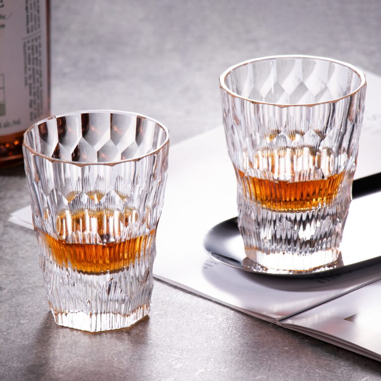 Crystal Whiskey Shot Glasses Set of 2,Handcrafted 6.09oz Old – detail view 3
