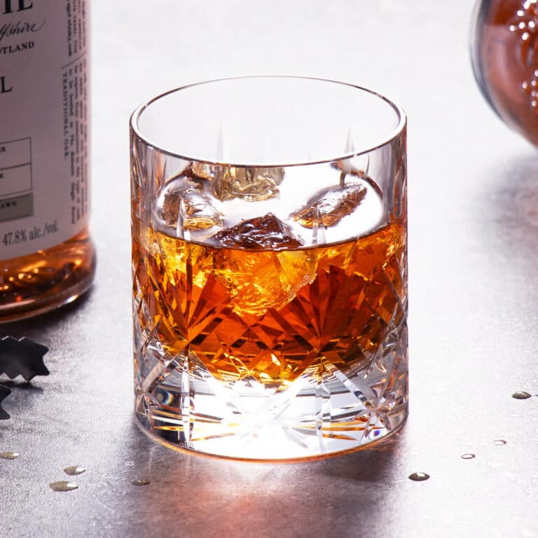 Crystal Whiskey Glasses Set of 2,Hand-Cut Design,7.1oz – detail view 4