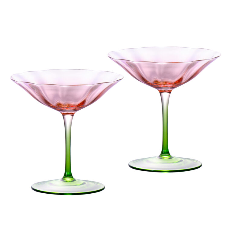 Cocktail Glass Champagne Flutes 3.7oz Pink – detail view 1
