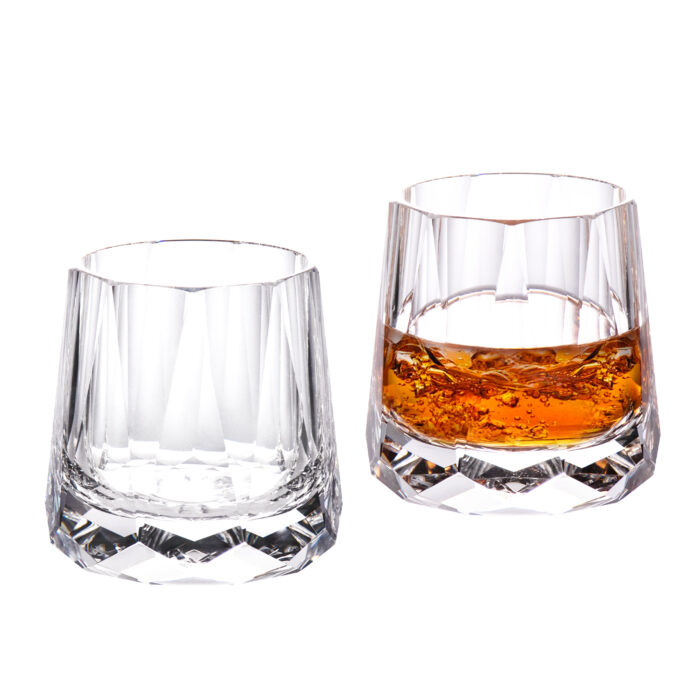 K9 Crystal Diamond Tumbler 10 oz Lead-Free Whiskey Glass - Image 1