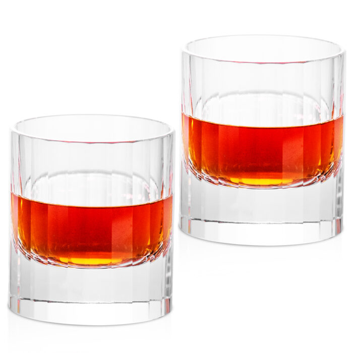 1 K9 Crystal 24-Facet Whiskey Glaces Set with Heavy Base - Image 1
