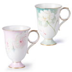 China Mugs Set of 2 Fine 17oz Ceramic Coffee Large Floral Mug - Image 2