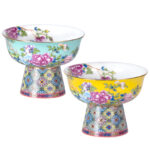 Ice Cream Dessert Bowl Bone China Ceramic Trifle Bowl Set of 2 - Image 2