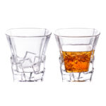 330ml Ice Cube Whiskey Glass Square-Shaped Crystal Cup - Image 2