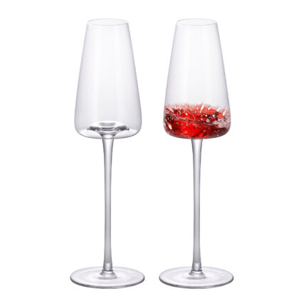 Champagne Flutes 9oz Crystal Champagne Glasses Set of 2