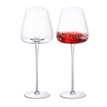 Wine Glasses Crystal Red and White 20oz Wine Glasses Set of 2