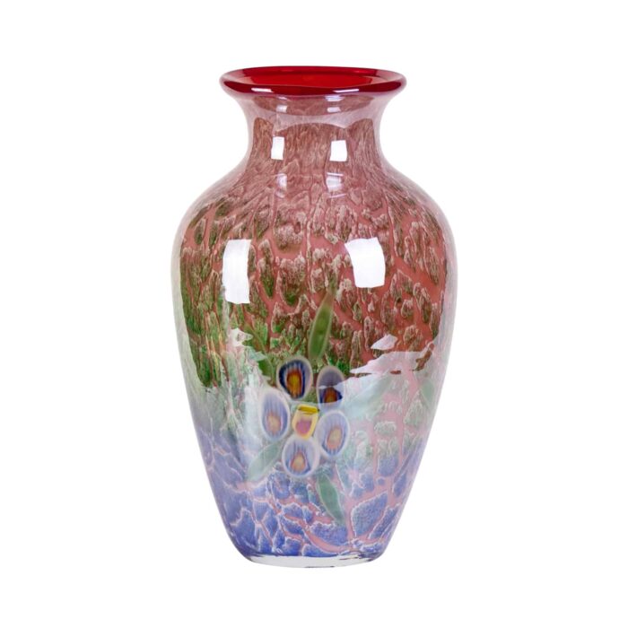 Glass Vases for Flower, Unique Hand Blown Colorful Glass Vase - Image 2