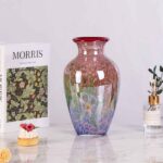 Glass Vases for Flower, Unique Hand Blown Colorful Glass Vase
