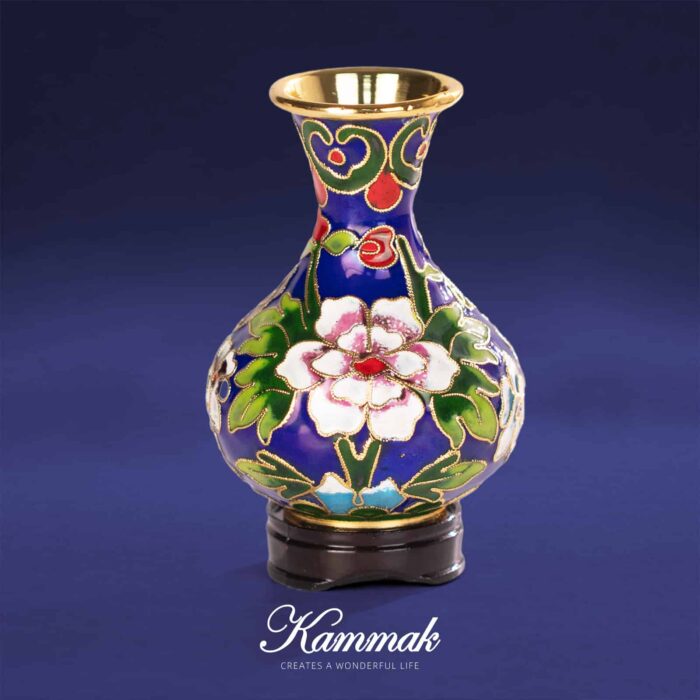 1763450886547_2285_3_compressed Enamel Small Decorative Vase With Floral Patterns For Home - Image 1