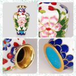 Handcrafted Ornamental Enamel Metal Flower Vase Style - Image 4