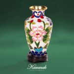 Handcrafted Ornamental Enamel Metal Flower Vase Style