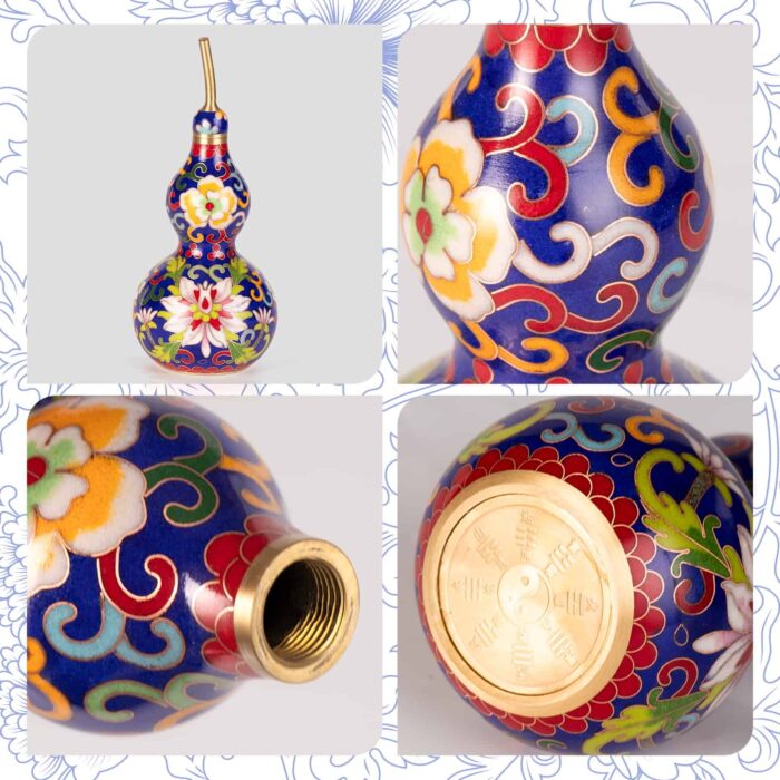 Decorative Gourd Ornament Enamel Small Jar Decor - Image 4