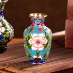 Enamel Decorative Bottle Mini Blue Vase Lightweight Bottle - Image 3