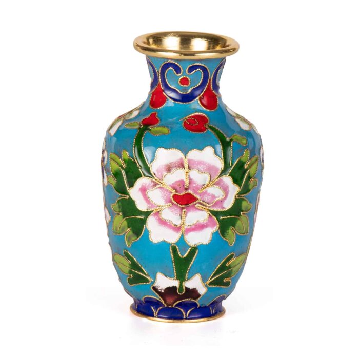Enamel Decorative Bottle Mini Blue Vase Lightweight Bottle - Image 2