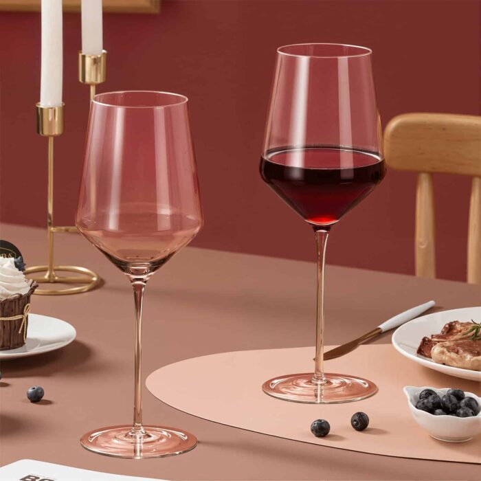 Professional Durable Red Wine Glasses 18oz Set of 2 - Image 4