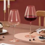 Elegant Red Wine Glasses 17oz For Christmas Dinner Set of 2 - Image 2