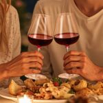 Elegant Red Wine Glasses 17oz For Christmas Dinner Set of 2 - Image 4