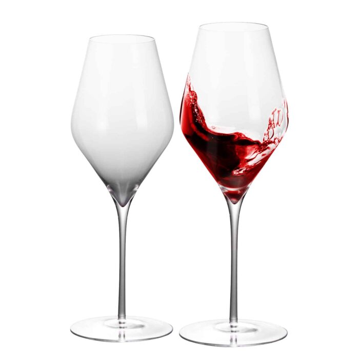 Scratch Resistant classic Red Wine Glasses 13.8oz Set of 2 - Image 1