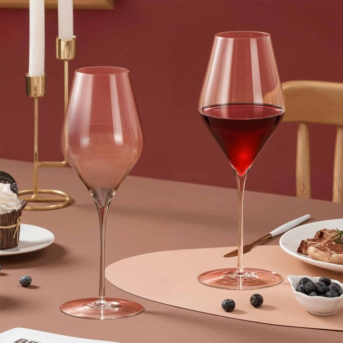 Scratch Resistant classic Red Wine Glasses 13.8oz Set of 2 - Image 2