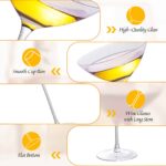 Martini Glasses Set of 2, 4.9 oz Clear Crystal Cocktail Glasses - Image 4