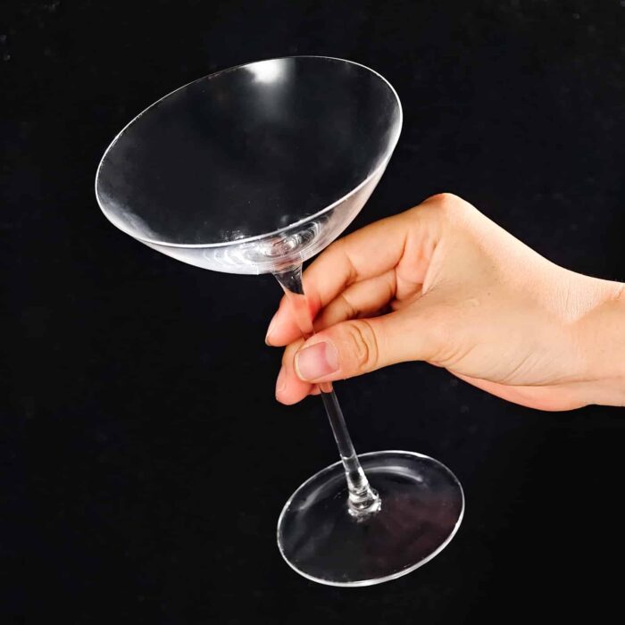Martini Glasses Set of 2, 4.9 oz Clear Crystal Cocktail Glasses - Image 2