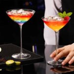 Martini Glasses Set of 2, 4.9 oz Clear Crystal Cocktail Glasses - Image 5