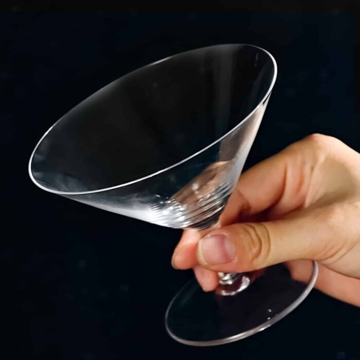 Martini Glasses Set of 2, 5.41 oz Clear Crystal Cocktail Glasses - Image 5