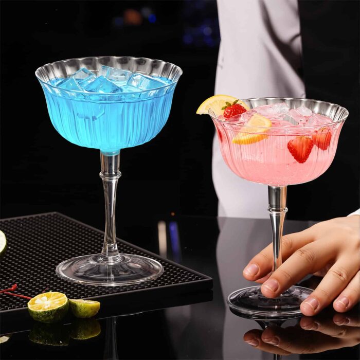 Martini Glasses Set of 2, 5.41 oz Clear Crystal - Image 2