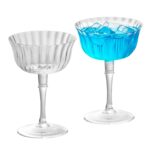 Martini Glasses Set of 2, 5.41 oz Clear Crystal
