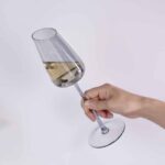 Wine Glasses Set of 2, 7.44 oz Hand Blown - Image 4