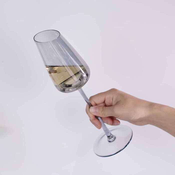 Wine Glasses Set of 2, 7.44 oz Hand Blown - Image 4