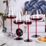 Wine Glasses Set of 2, 9.13 oz Hand Blown Crystal - Image 5