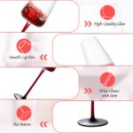 Wine Glasses Set of 2, 9.13 oz Hand Blown Crystal - Image 4