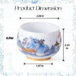 Ceramic Tea Cups 6.3oz Imperial Arhat Vintage Cup Set of 2 - Image 3