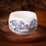Ceramic Tea Cups 6.3oz Imperial Arhat Vintage Cup Set of 2 - Image 4